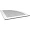 Ekena Millwork Quarter Round Top Right Surface Mount PVC Gable Vent w/ 3-1/2"W x 1"P Standard Frame, 32"W x 36"H GVPQR32X3601SN - alternate 3